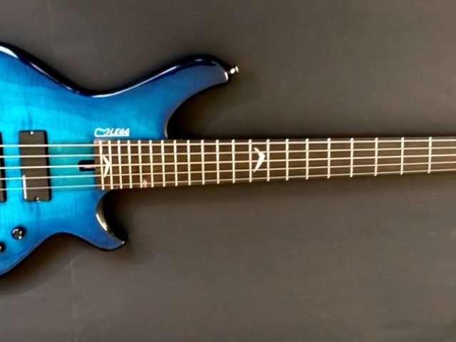 Revo HG Electric Bass Lutherie LEGG 5 Strings Blu