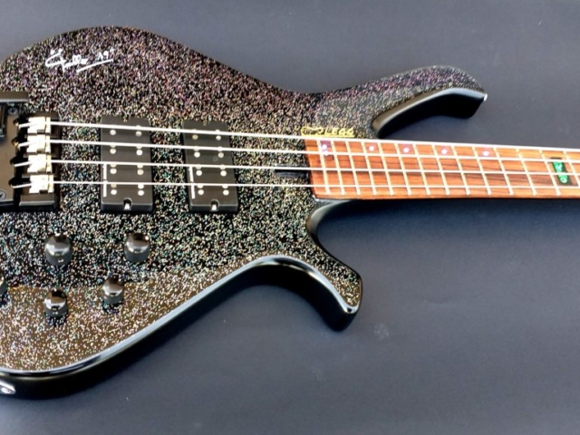 Eclisse Golinelli Signature Electric Bass Lutherie LEGG 4 Strings LED Multicolor Glitter